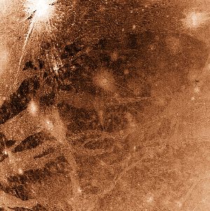 Krátery na povrchu Ganymeda