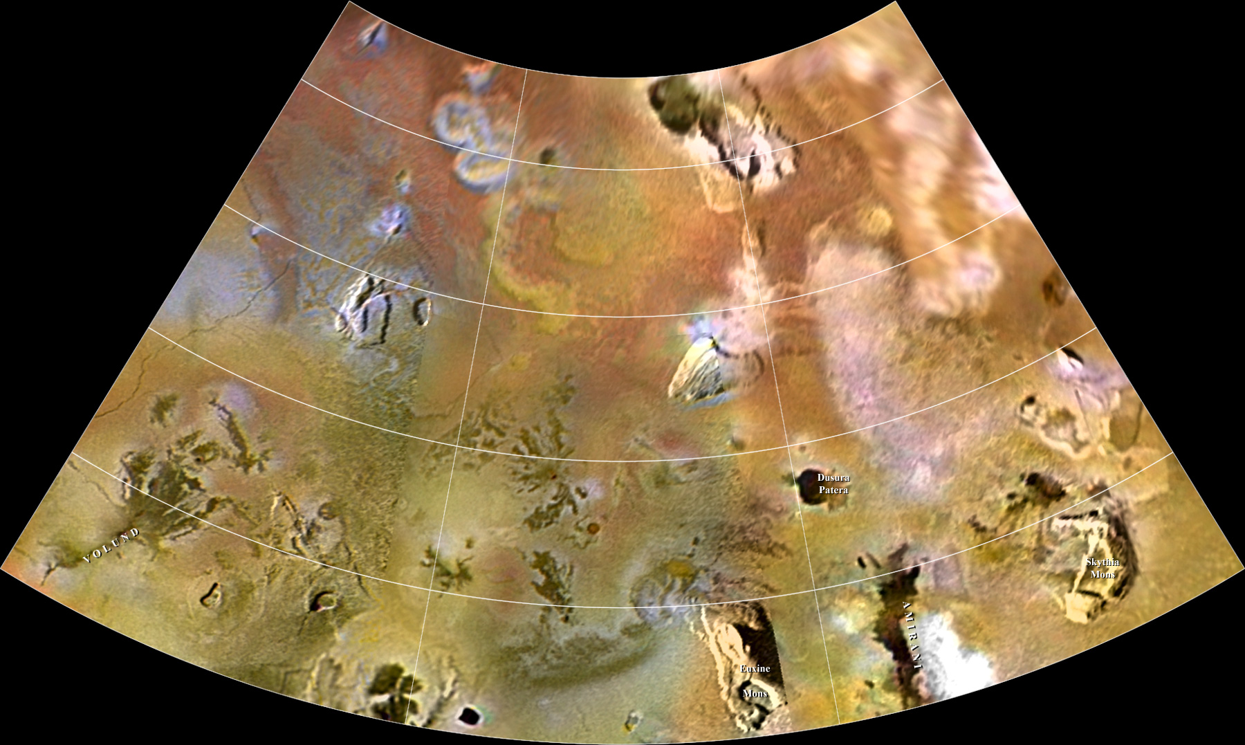 Mapa Io - čtyřúhelník 3
