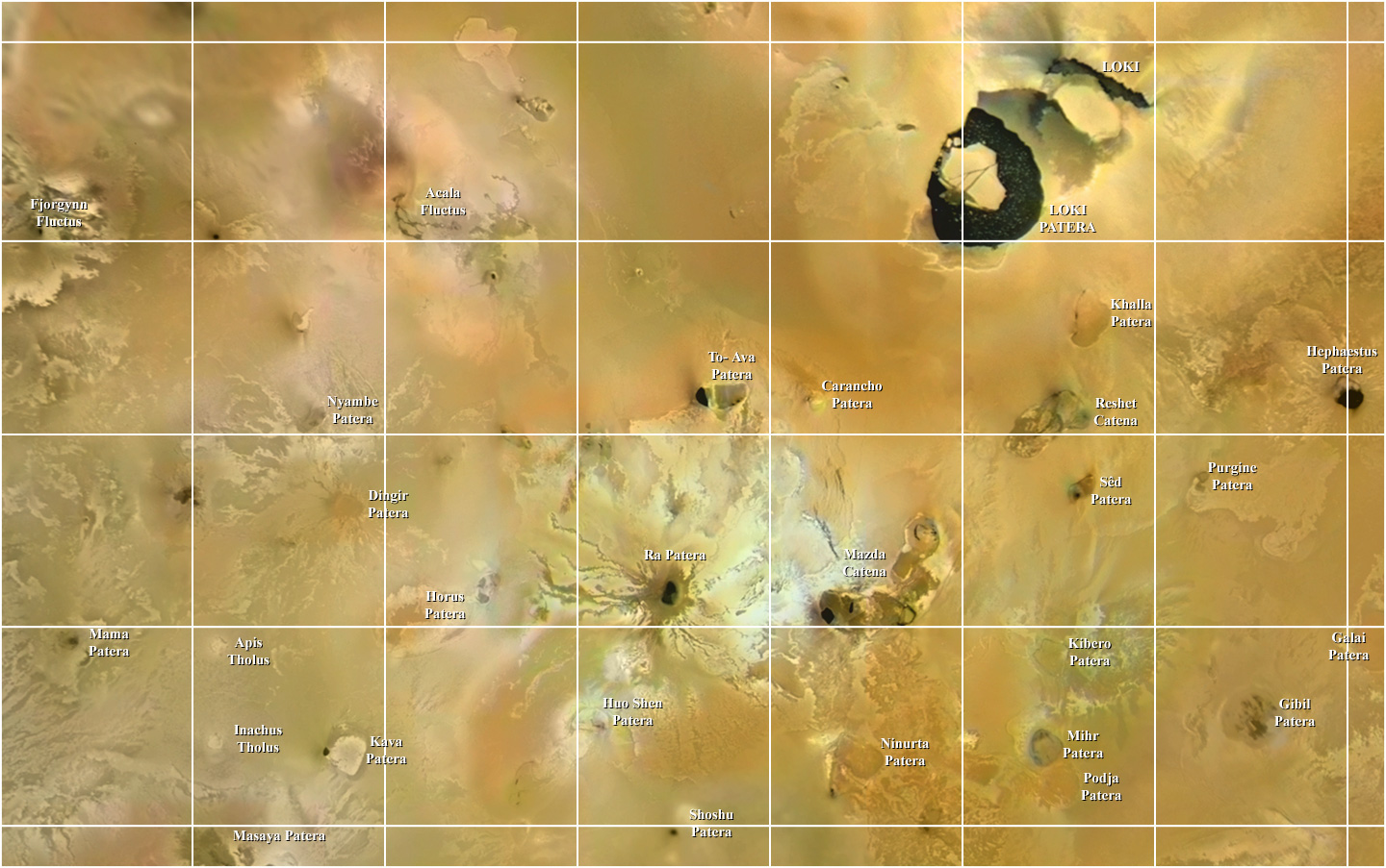 Mapa Io - čtyřúhelník 10