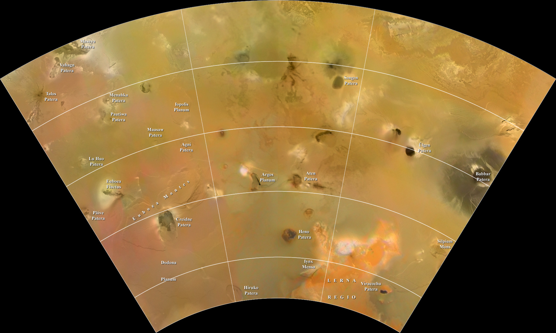 Mapa Io - čtyřúhelník 14